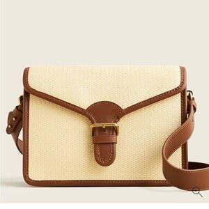 J Crew Copenhagen Sachel bag in straw.